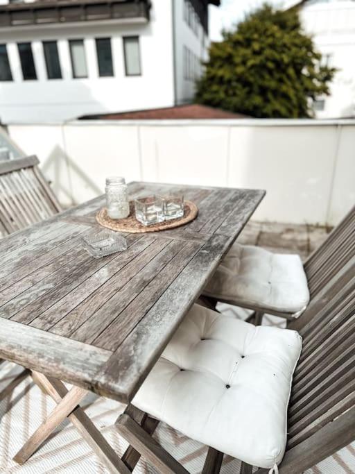 Zentrale Wohnung + Dachterrasse Sonthofen Esterno foto