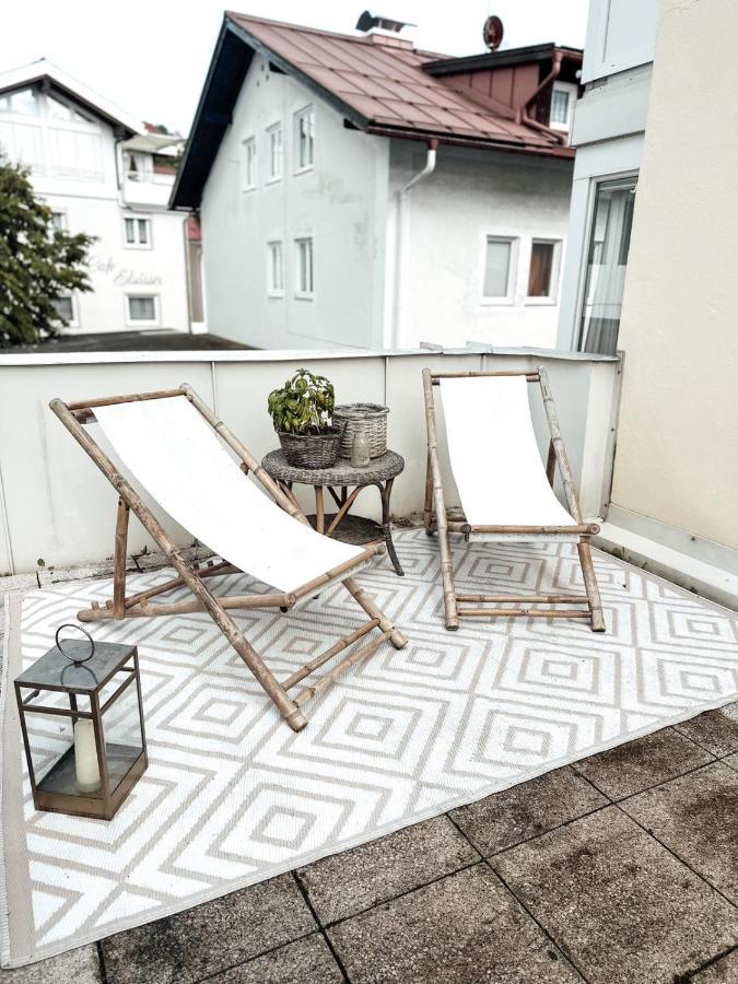 Zentrale Wohnung + Dachterrasse Sonthofen Esterno foto
